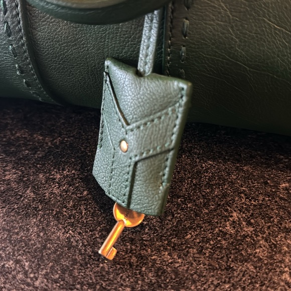 YVES SAINT LAURENT
Green Leather Muse Bowler Bag - Picture 3 of 12